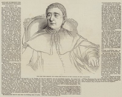 Obituary of Eminent Persons recently deceased by Hippolyte Delaroche